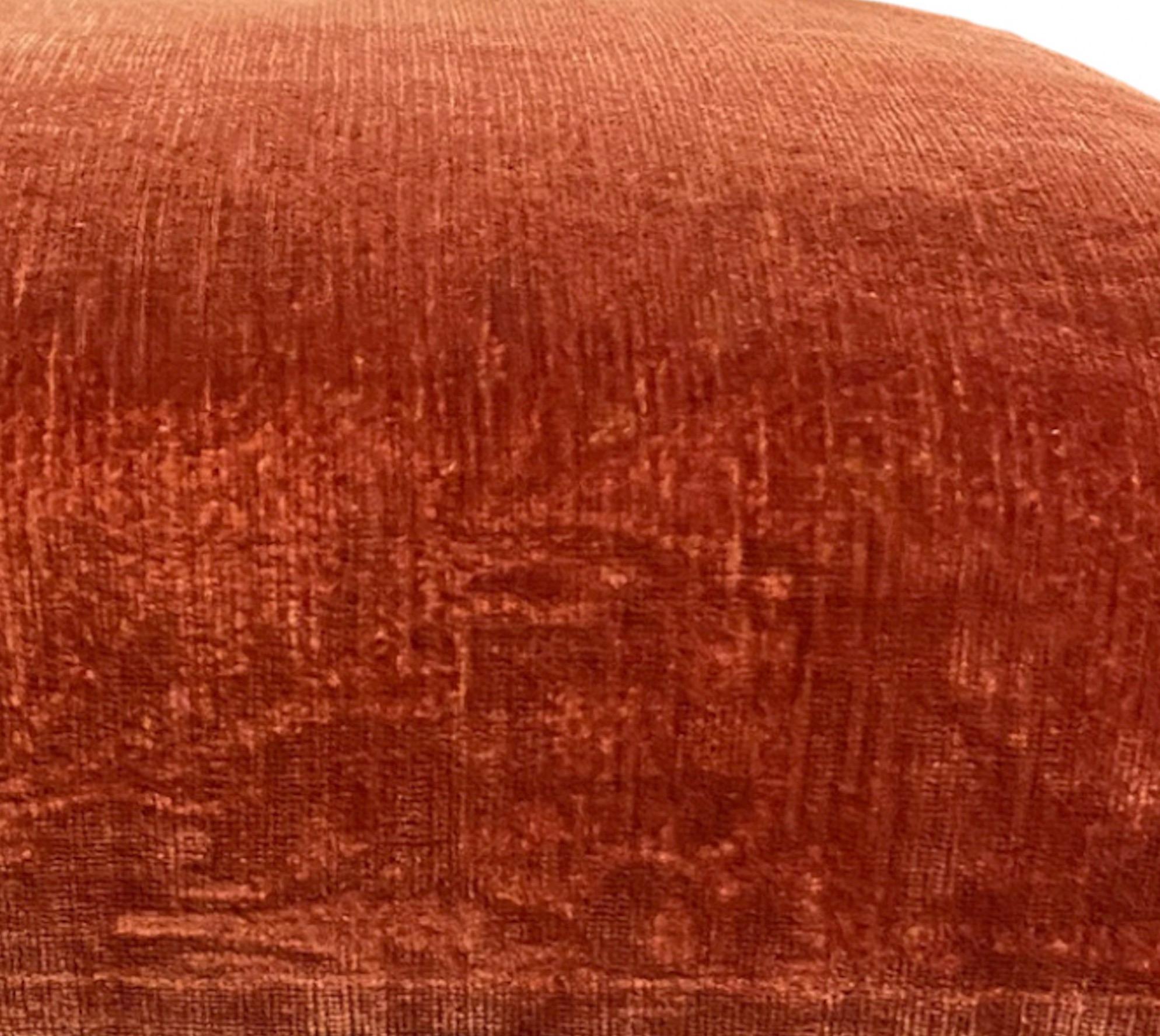 Italian Baroque Stool with Velvet Upholstery In Good Condition In New York, NY