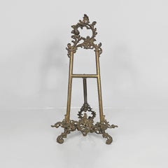 Italian Baroque-style bronze table easel or bookstand, 1950s