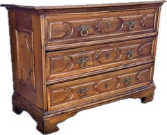 Italian Baroque Style Carved Walnut Commode