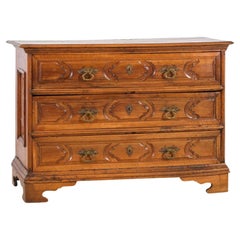 Italian Baroque Style Carved Walnut Commode