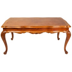 Italian Baroque Style Extendable Dinning Table with Six Chairs