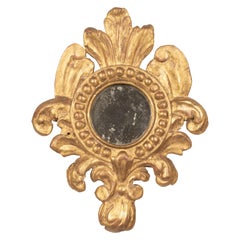 Italian Baroque Style Gilded Wood Decorative Mirror