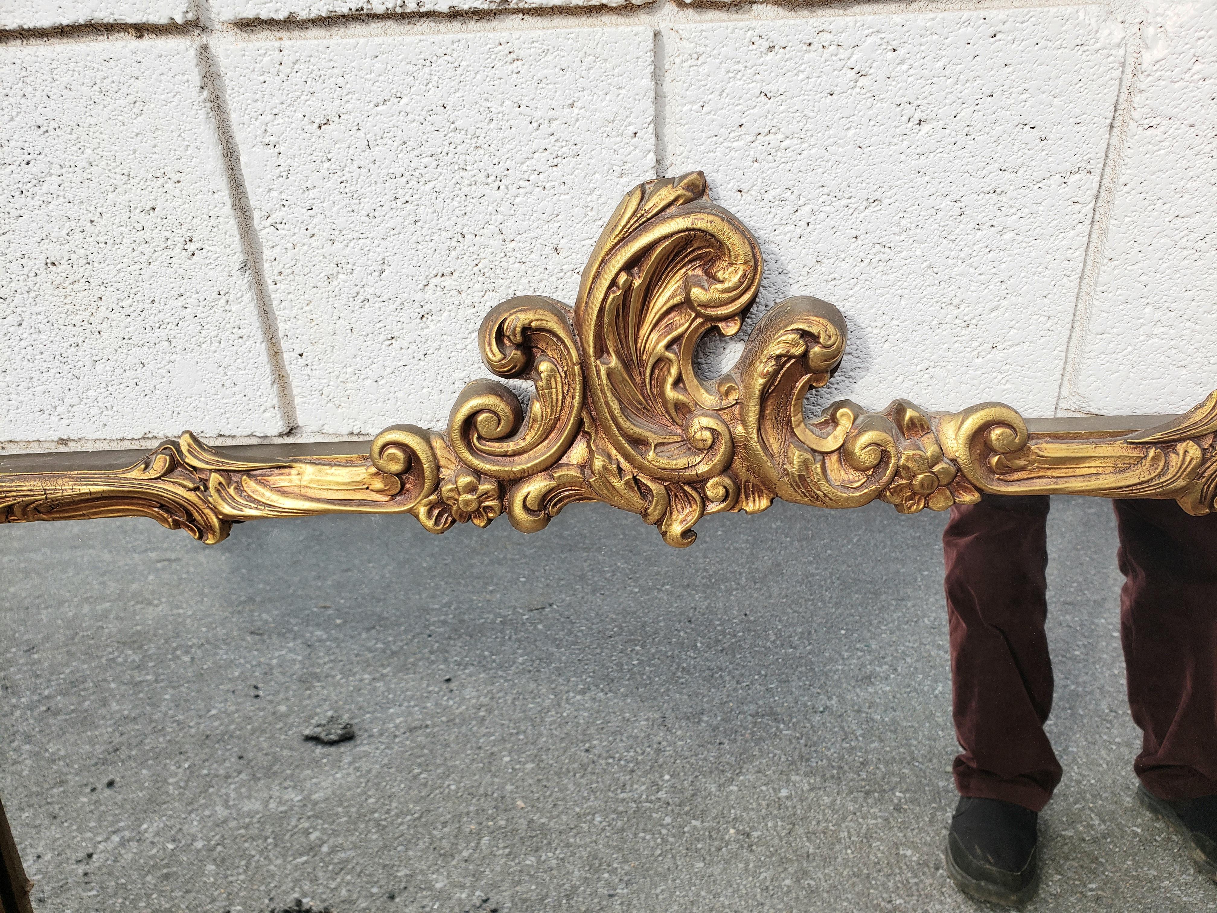 Italian Baroque Style Giltwood Mirror, Circa 1940s 2