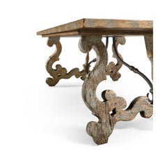 Italian Baroque Style Oak Coffee Table