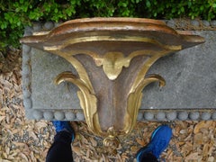 Italian Baroque Style Painted And Gilt Wall Bracket