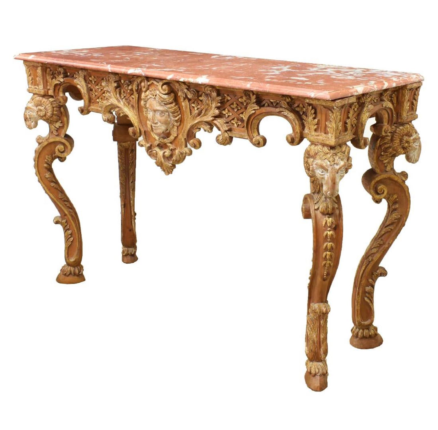 baroque console table