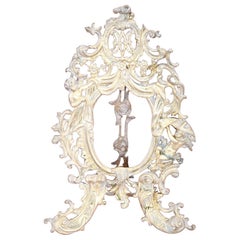 Italian Baroque Style Photo or Picture Frame in Gilded and Chiseled Bronze