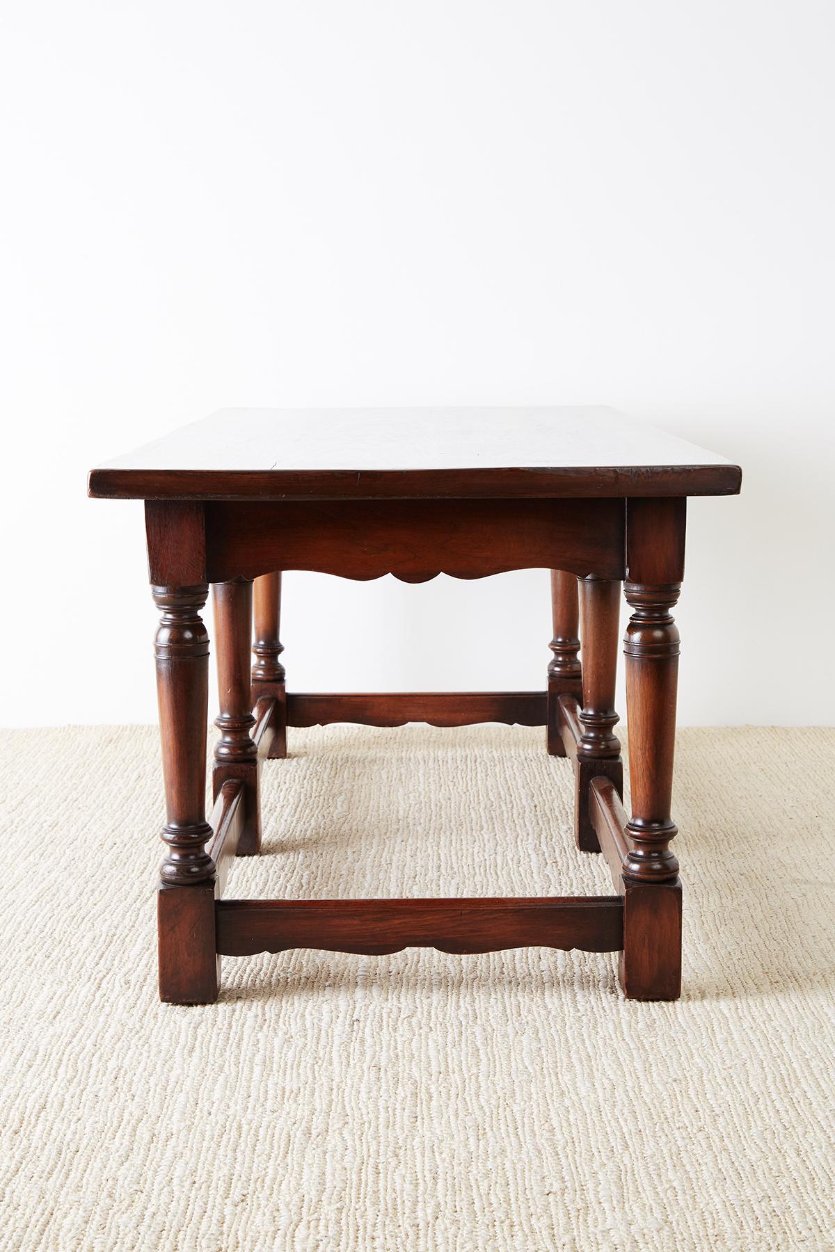 Italian Baroque Style Refectory Table or Library Table For Sale 8