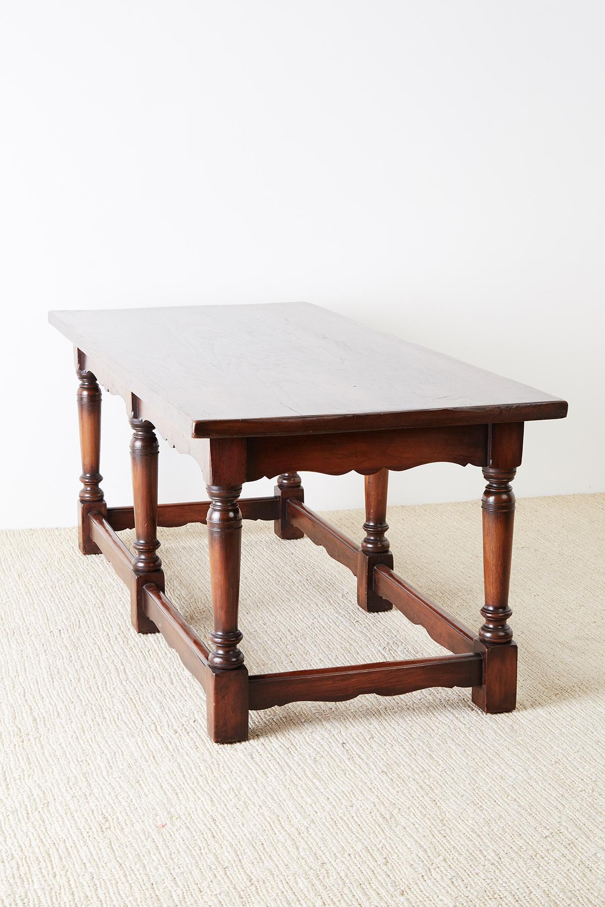 Italian Baroque Style Refectory Table or Library Table 9