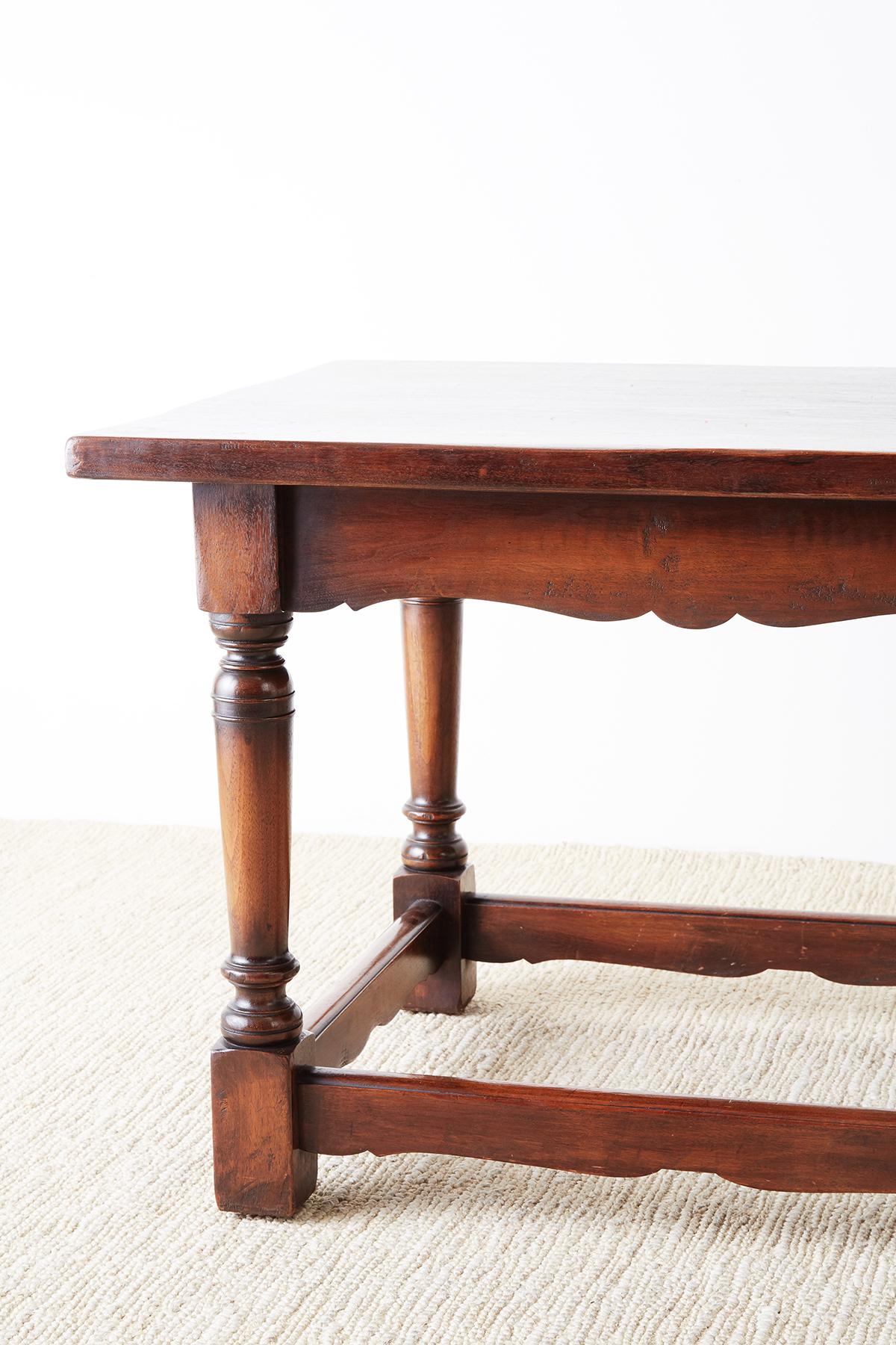 20th Century Italian Baroque Style Refectory Table or Library Table For Sale