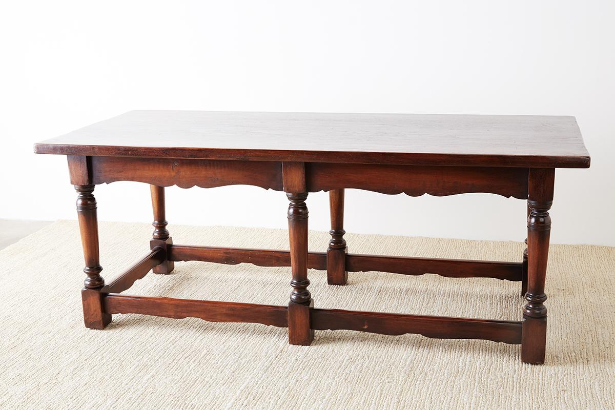 Italian Baroque Style Refectory Table or Library Table For Sale 2