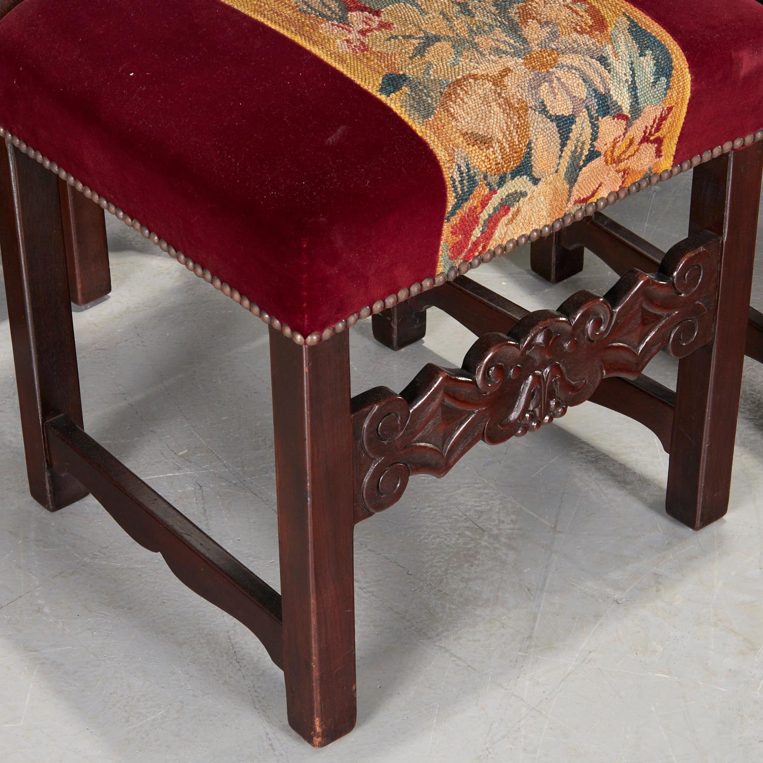 Hand-Carved Italian Baroque Style Schmieg-Hungate & Kotzian LLC., Dining Chairs, Set of 8 For Sale