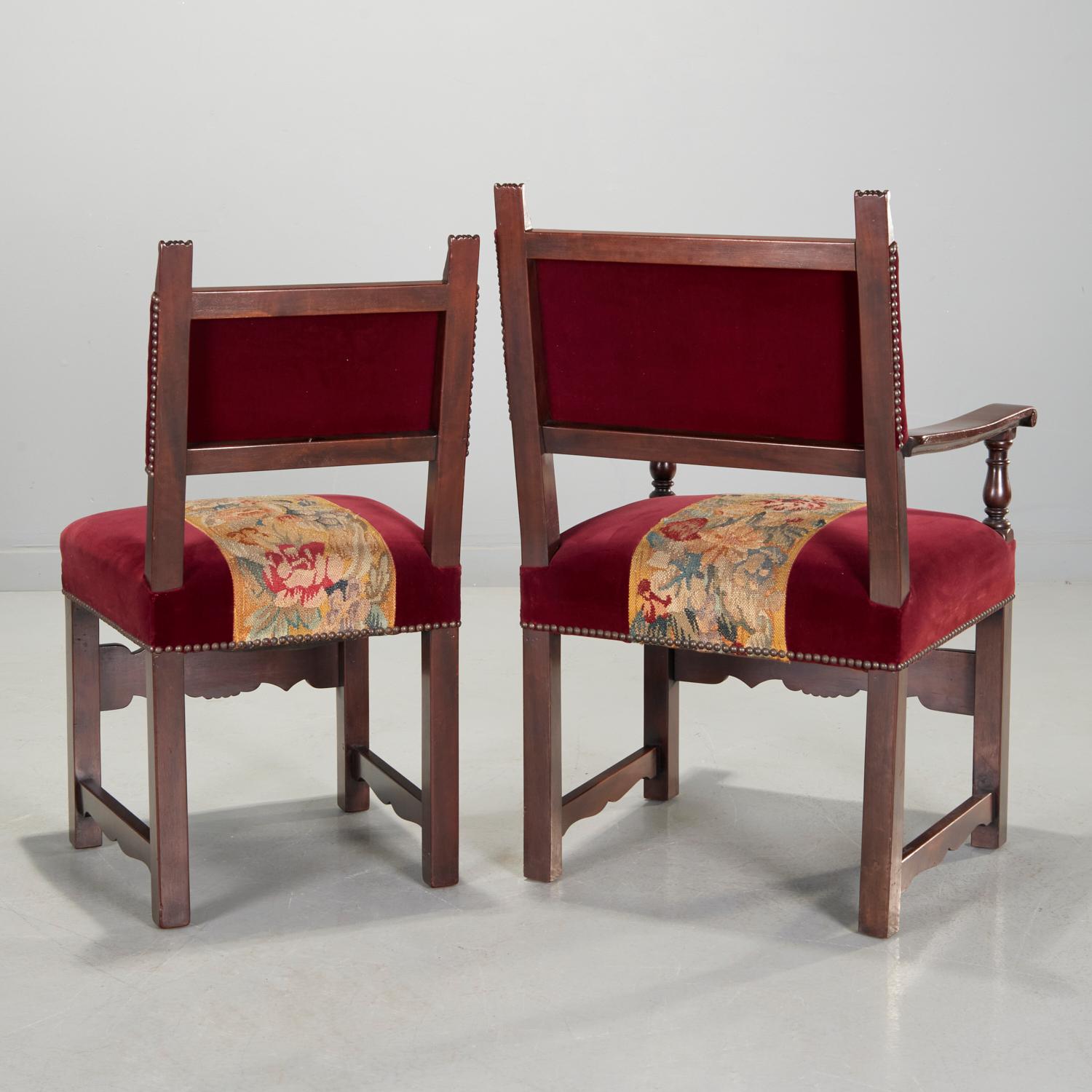 Early 20th Century Italian Baroque Style Schmieg-Hungate & Kotzian LLC., Dining Chairs, Set of 8 For Sale