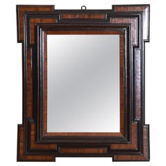 Italian Baroque Style Walnut and Ebonized Wall Mirror, Early 19th Century