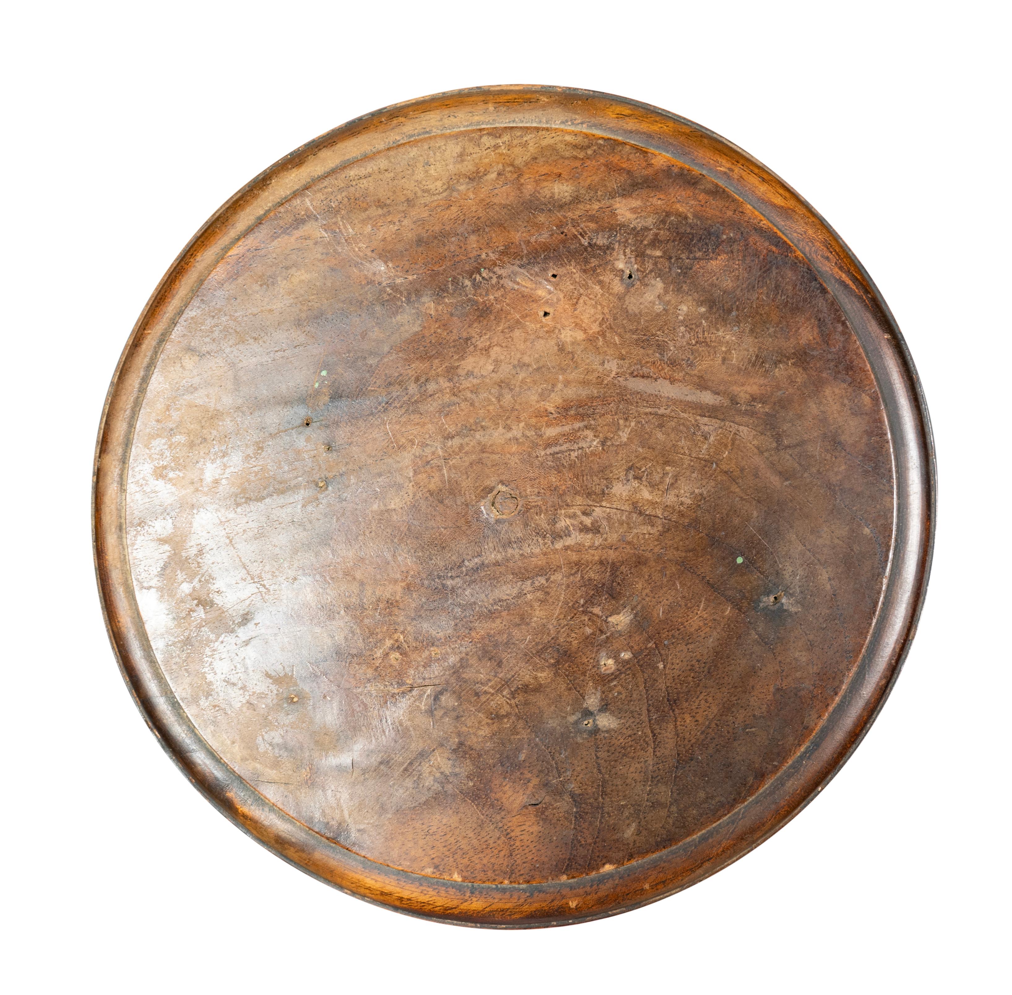 Fine XIX secolo Candeliere in legno di noce in stile barocco italiano in vendita
