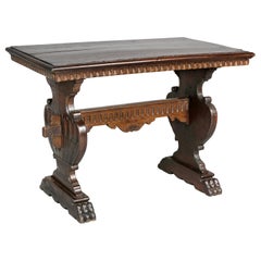 Italian Baroque Style Walnut Table