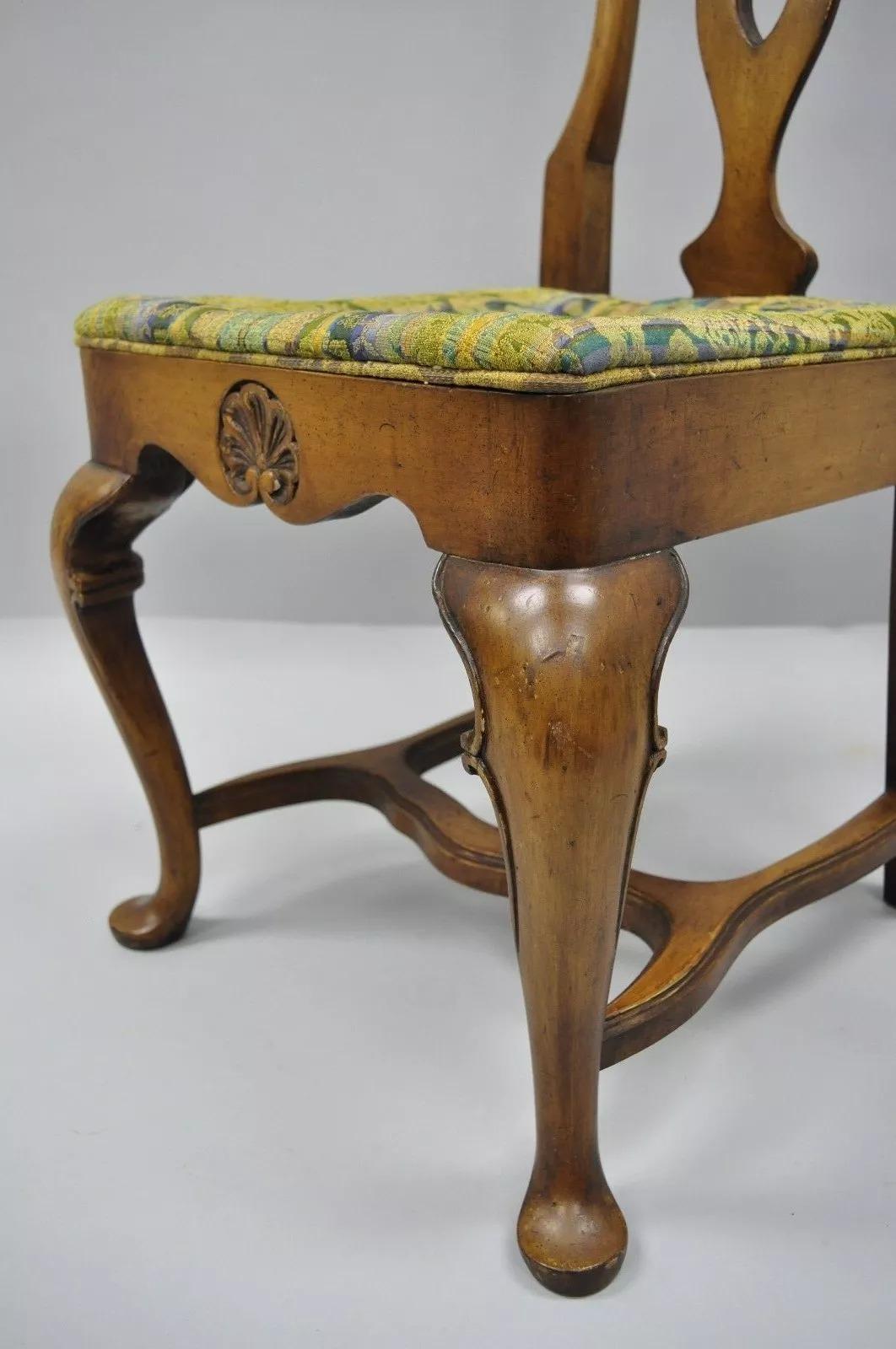 Italian Baroque Swedish Rococo Style High Back Dining Side Chairs - Set of 4 im Zustand „Gut“ im Angebot in Philadelphia, PA