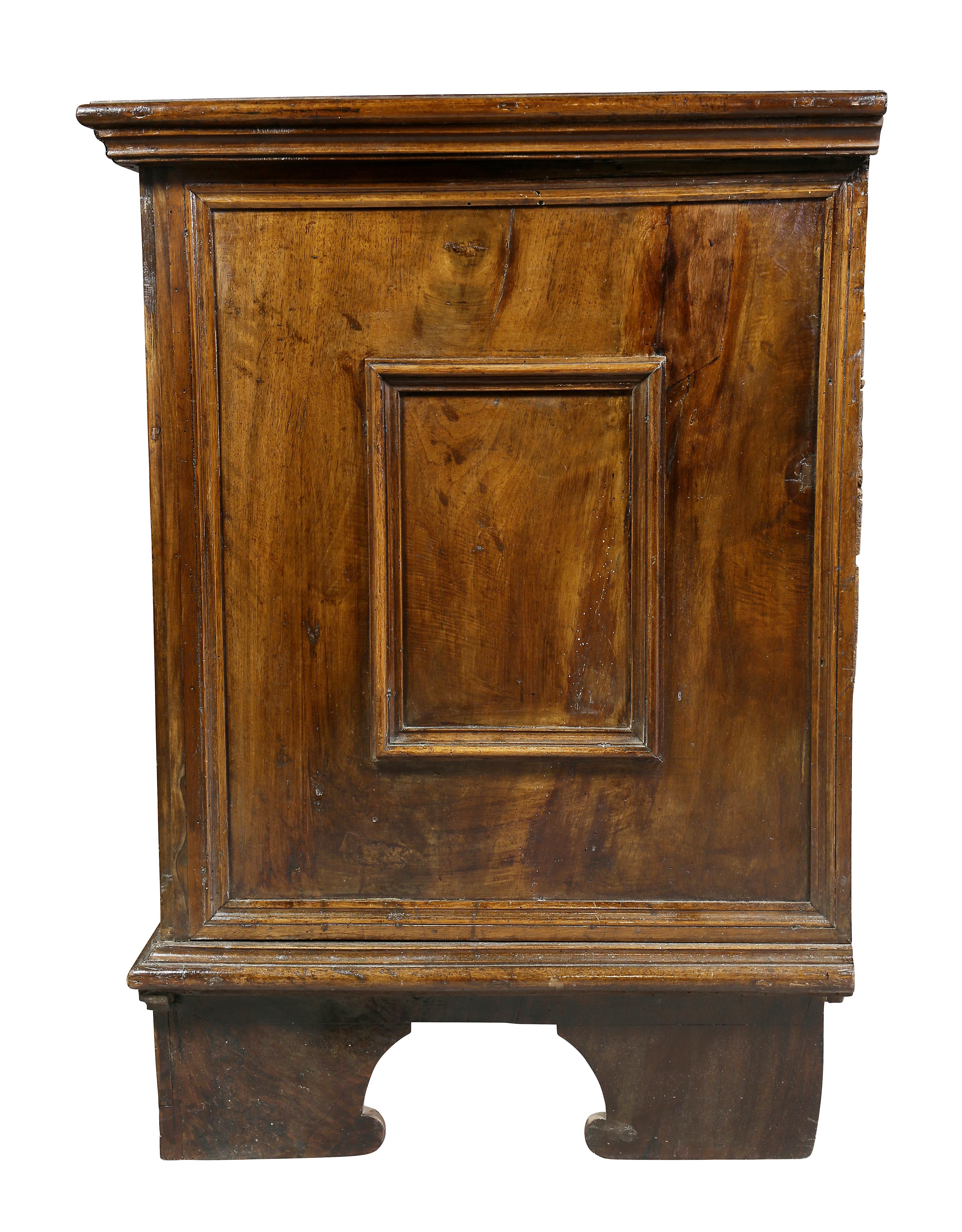 Italian Baroque Walnut and Penwork Decorated Commode 12