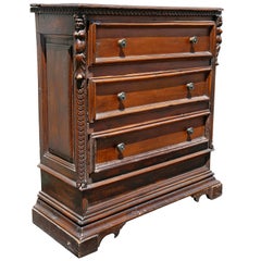 Italian Baroque Walnut Commode