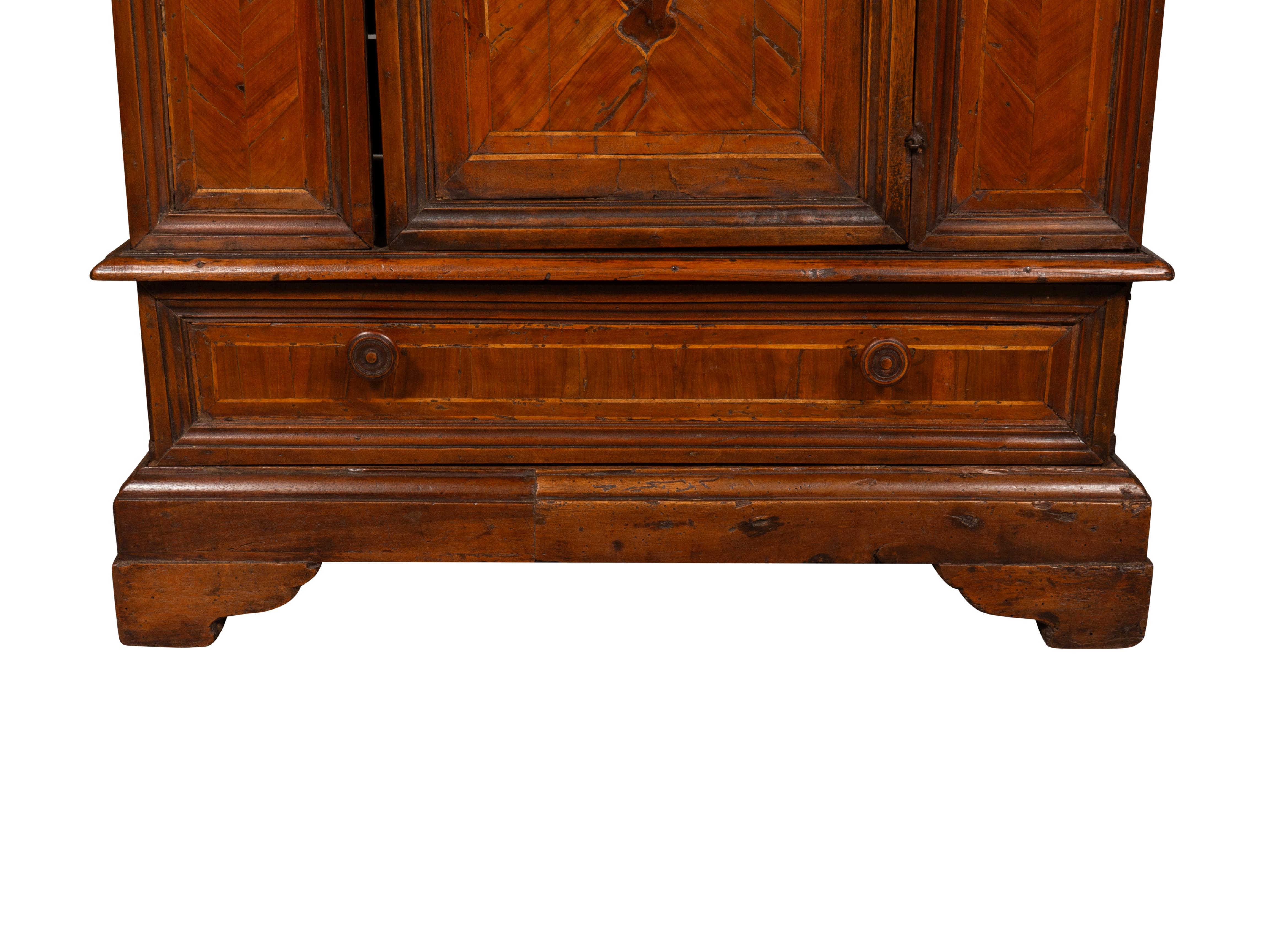 Italian Baroque Walnut Credenza For Sale 9