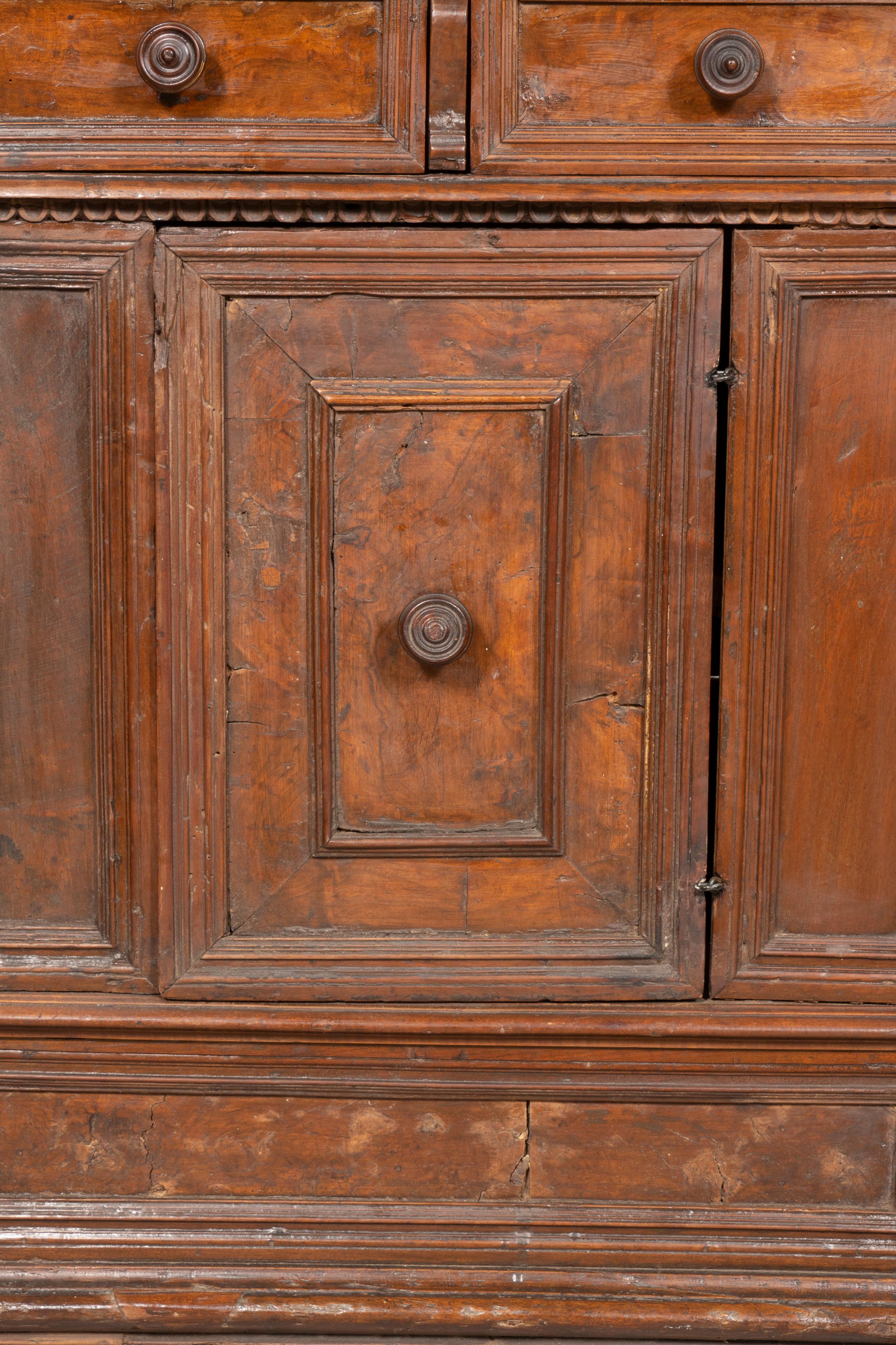 Italian Baroque Walnut Credenza For Sale 12