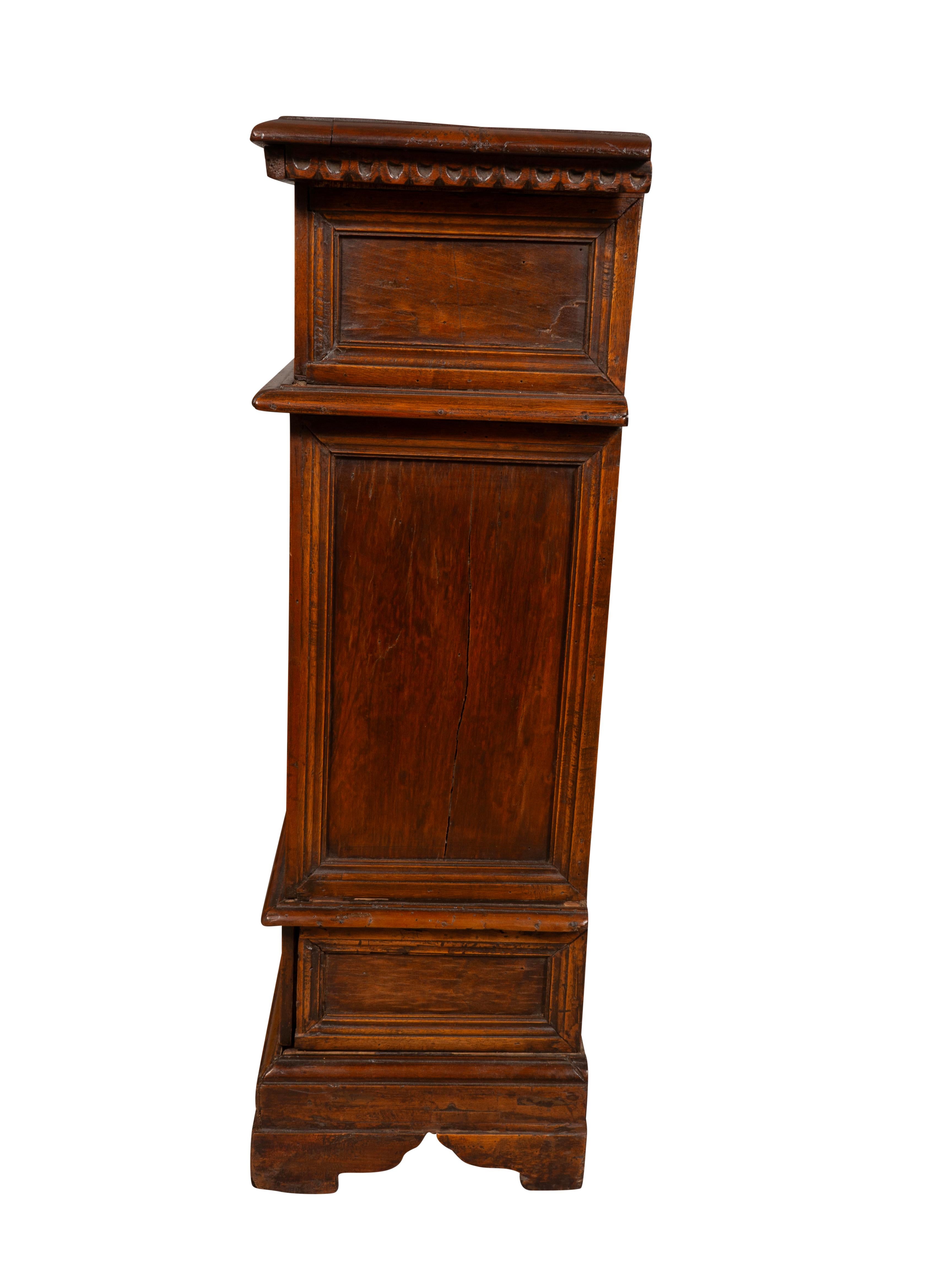 Italian Baroque Walnut Credenza For Sale 2