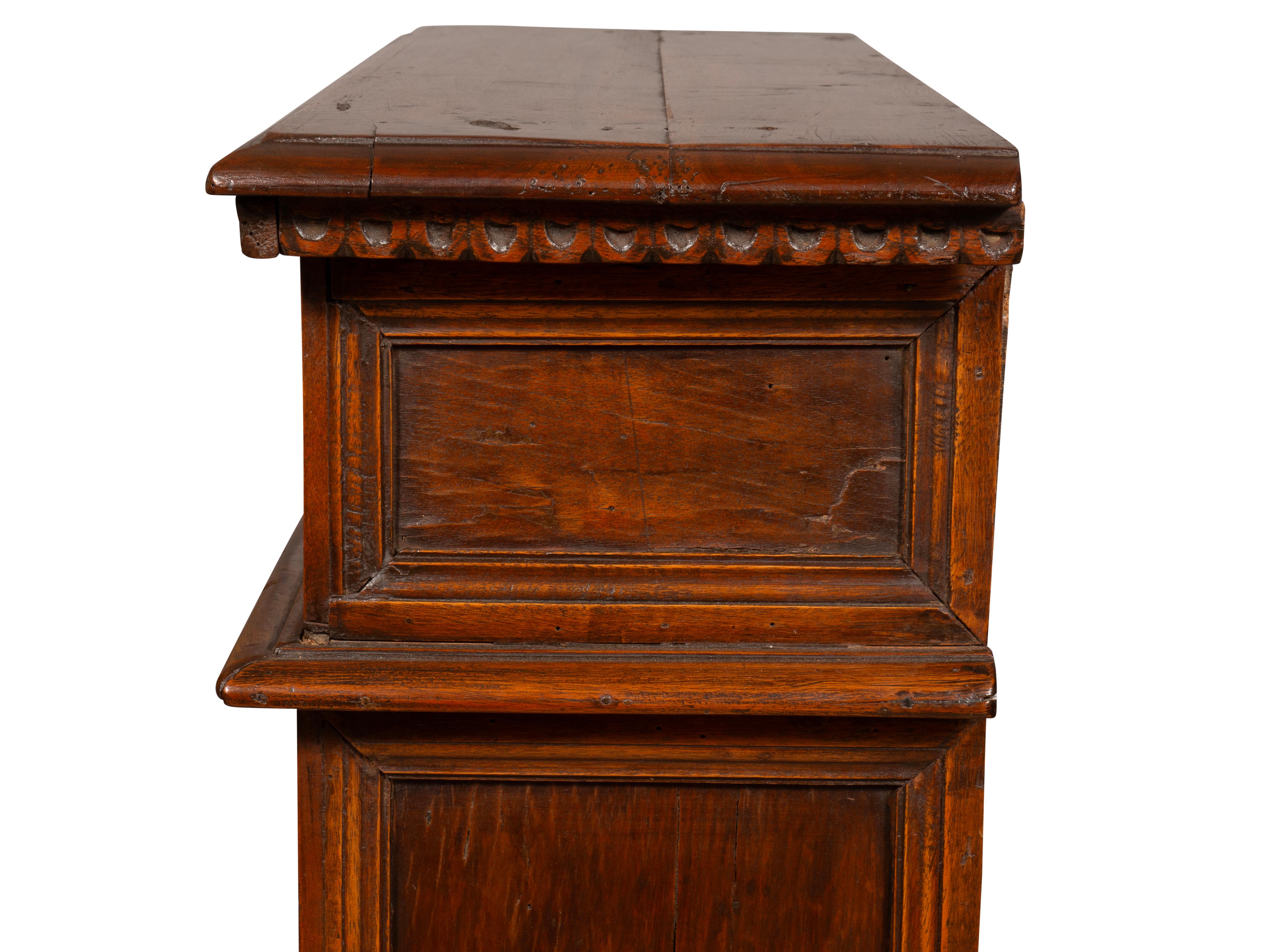 Italian Baroque Walnut Credenza For Sale 4