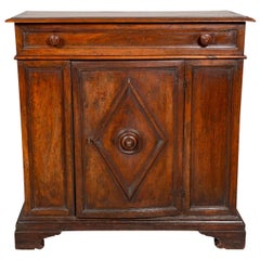 Italian Baroque Walnut Credenza