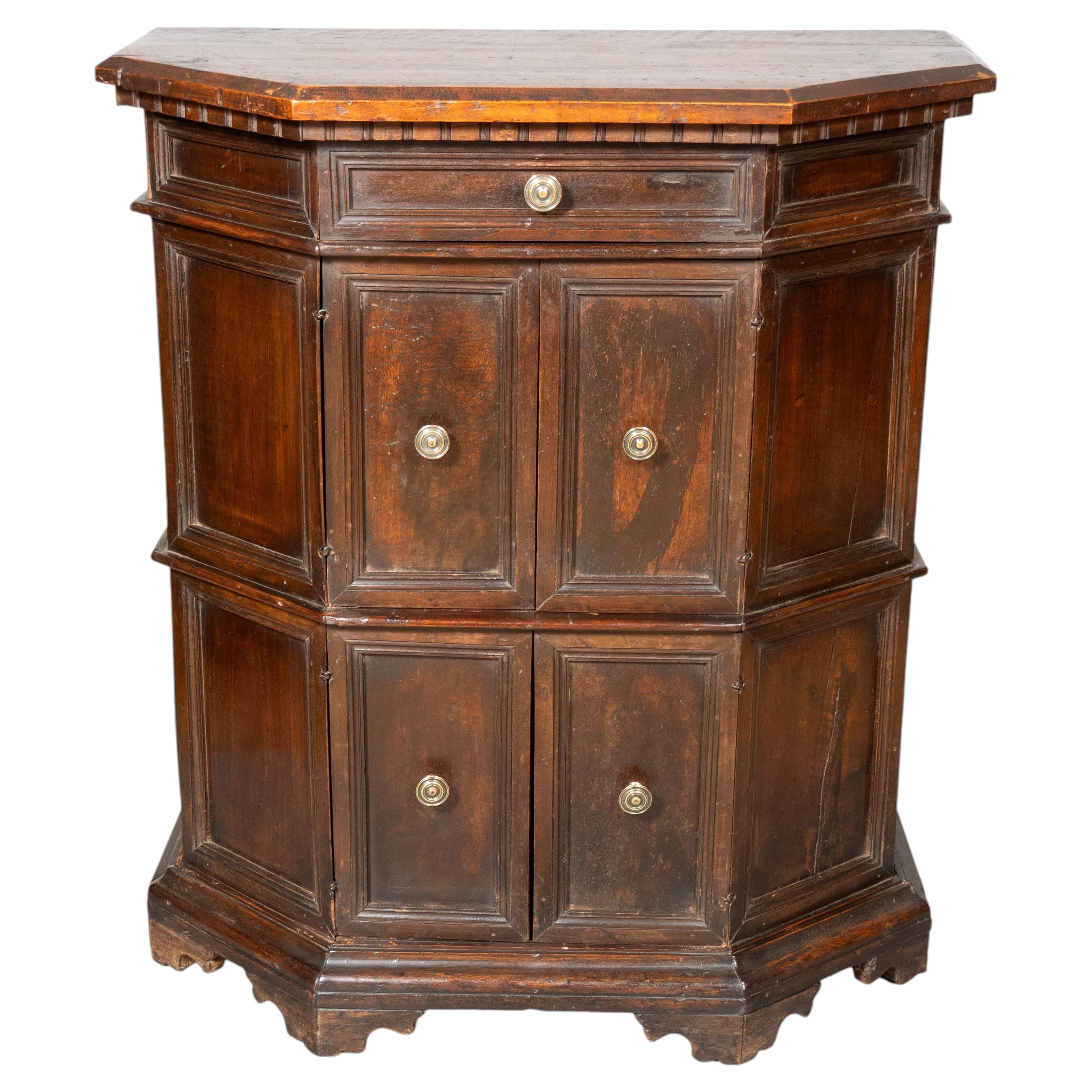 Italian Baroque Walnut Credenza