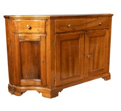 Italian Baroque Walnut Side Cabinet