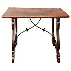 Italian Baroque Walnut Side Table