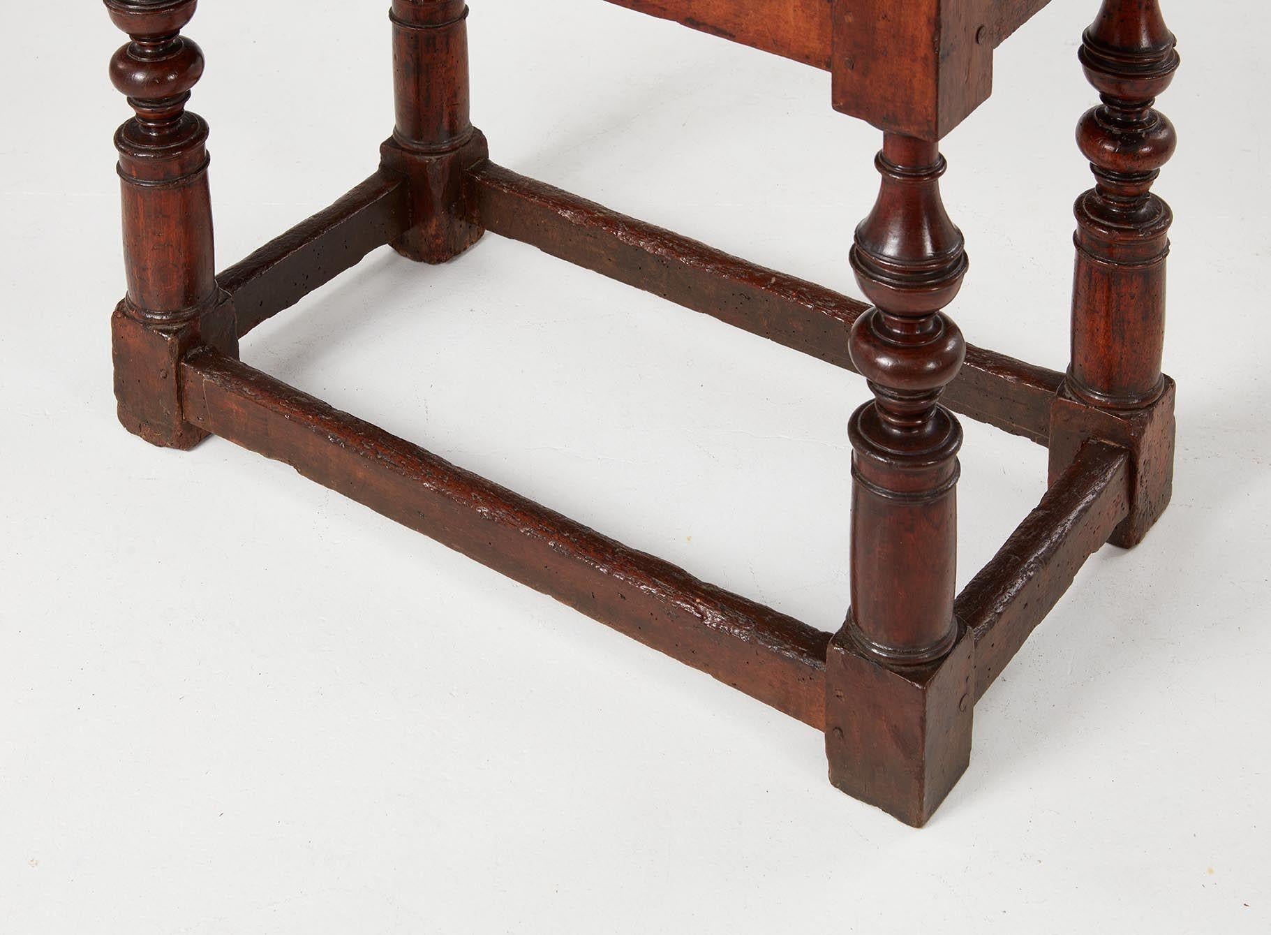 Italian Baroque Walnut Table For Sale 4