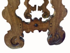 Italian Baroque Walnut Trestle Table