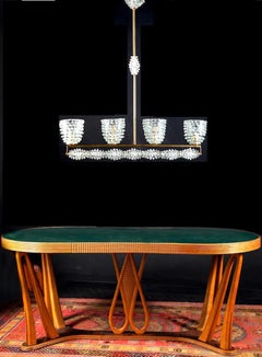Italian Rostrato Murano Glass Chandelier in the style of Barovier & Toso, 1980s