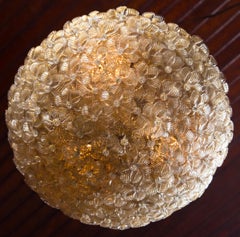 Italian Barovier & Toso Murano Glass Surface Mount Ceiling Chandelier/Light