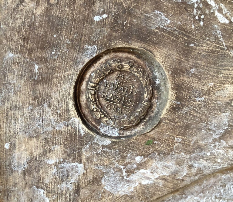 Italian Bas-Relief Terracotta Plaque of Angel and Saint by Manifattura