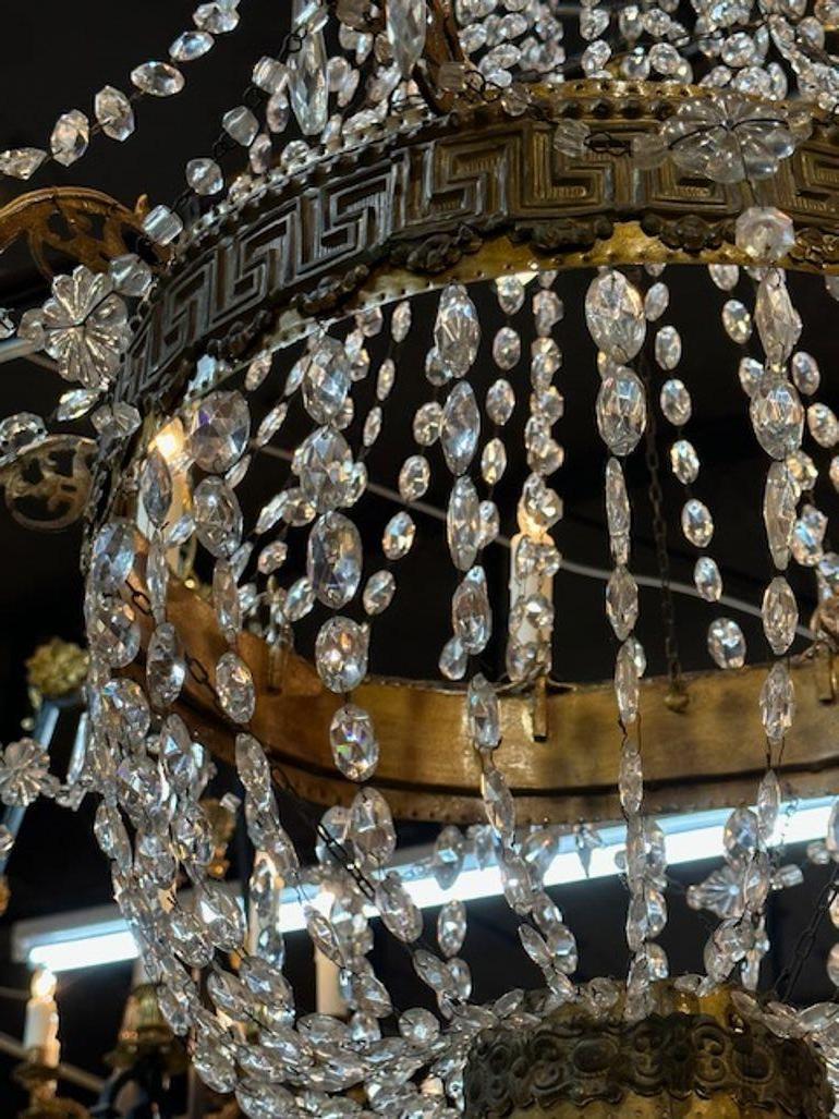 Lampadario a cesto italiano in vendita 2