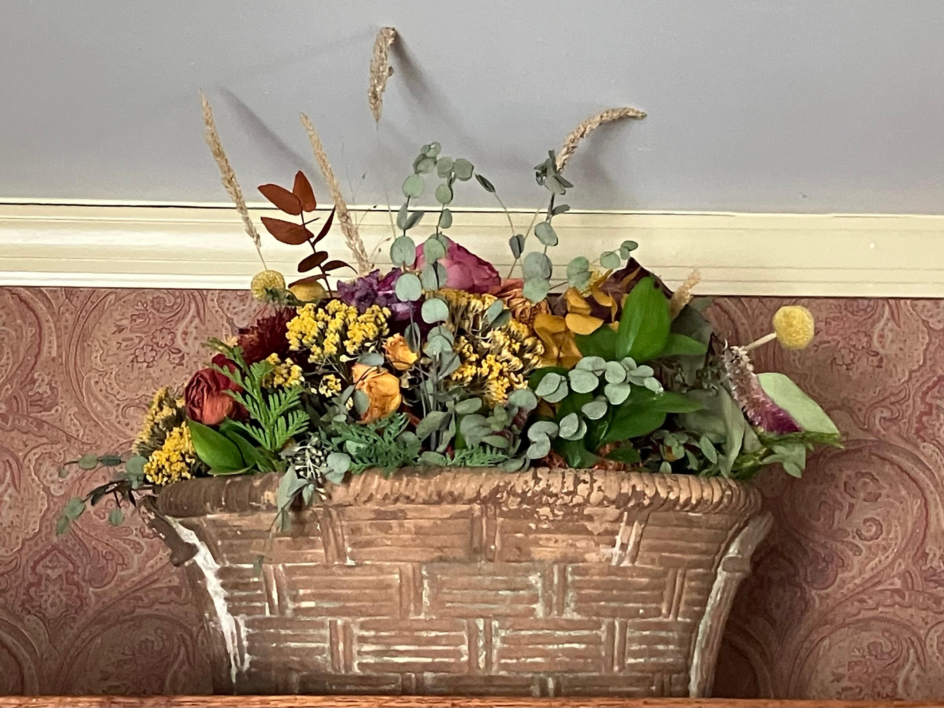 Jardinière italienne en terre cuite tissée en panier. en vente 3