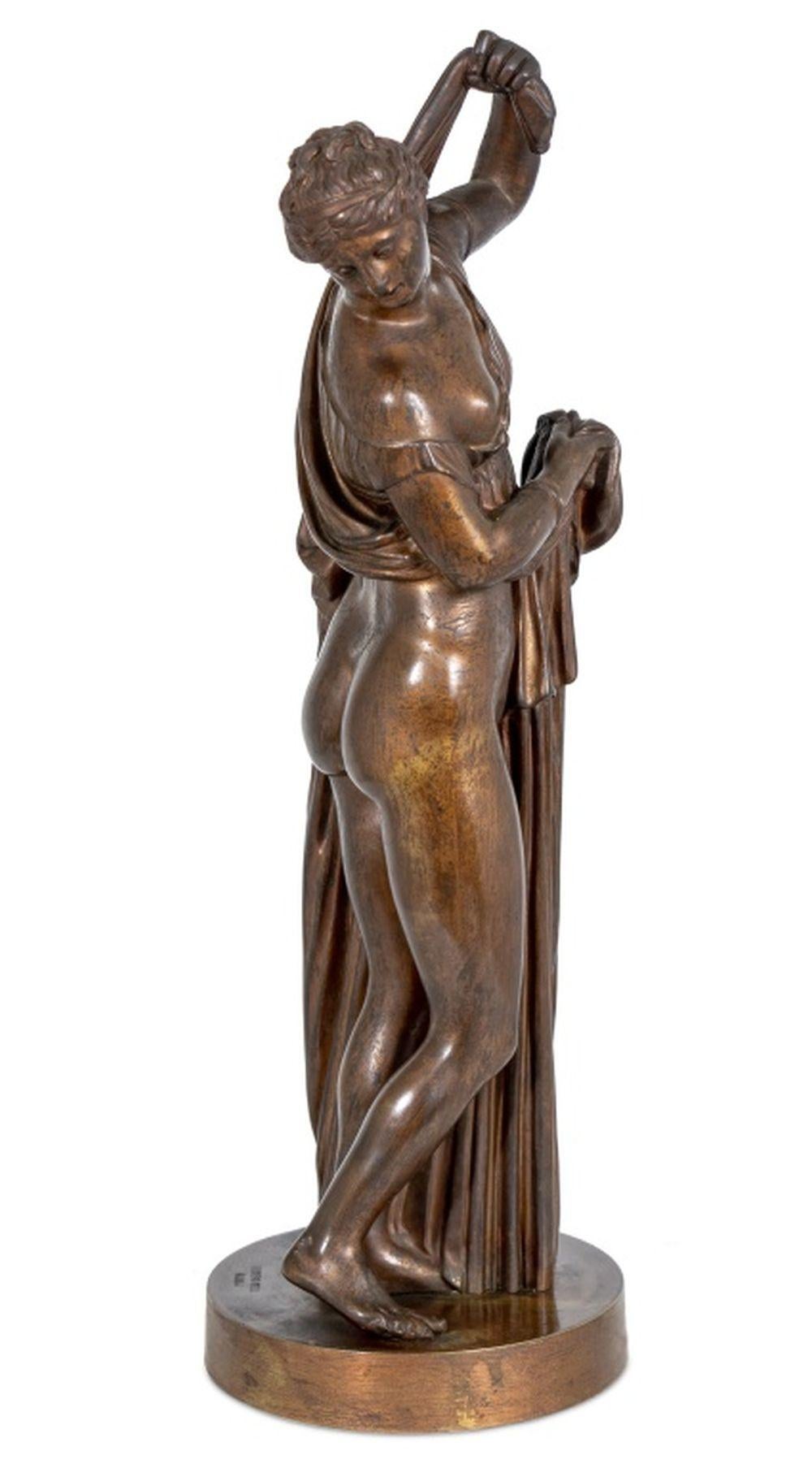 Néoclassique Sculpture italienne en bronze patiné 