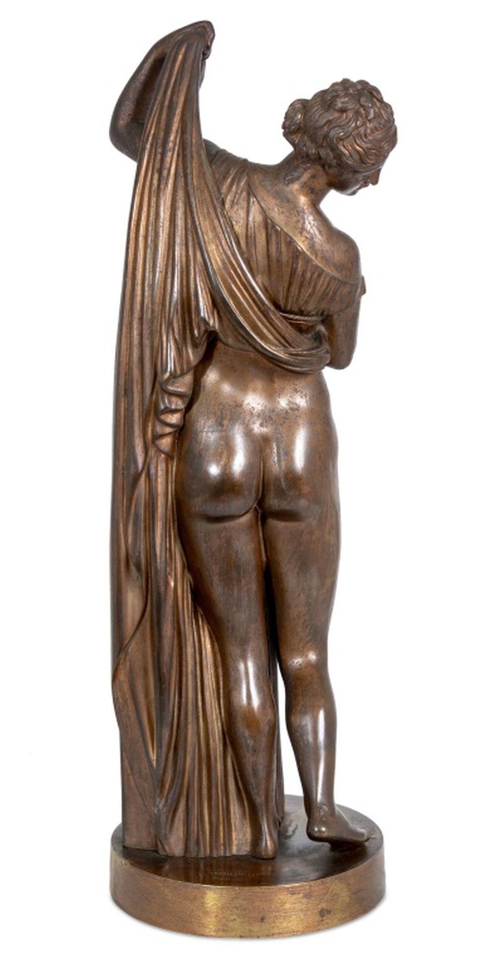Patiné Sculpture italienne en bronze patiné 