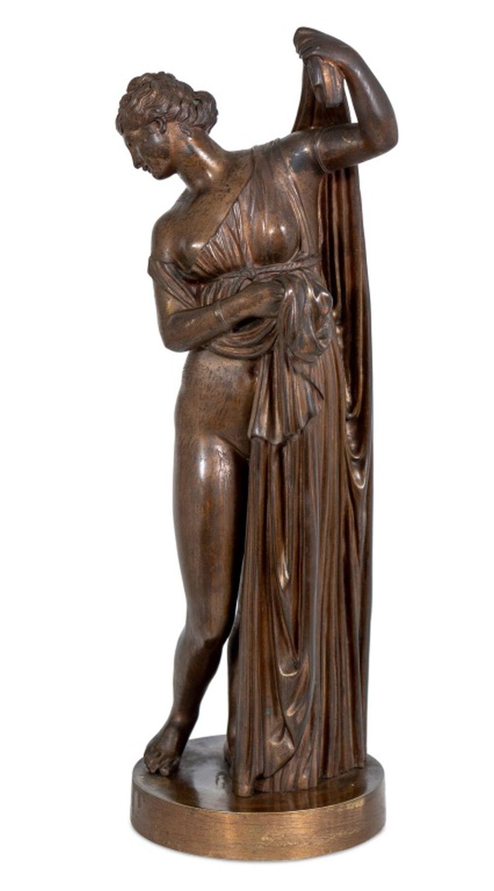 XIXe siècle Sculpture italienne en bronze patiné 