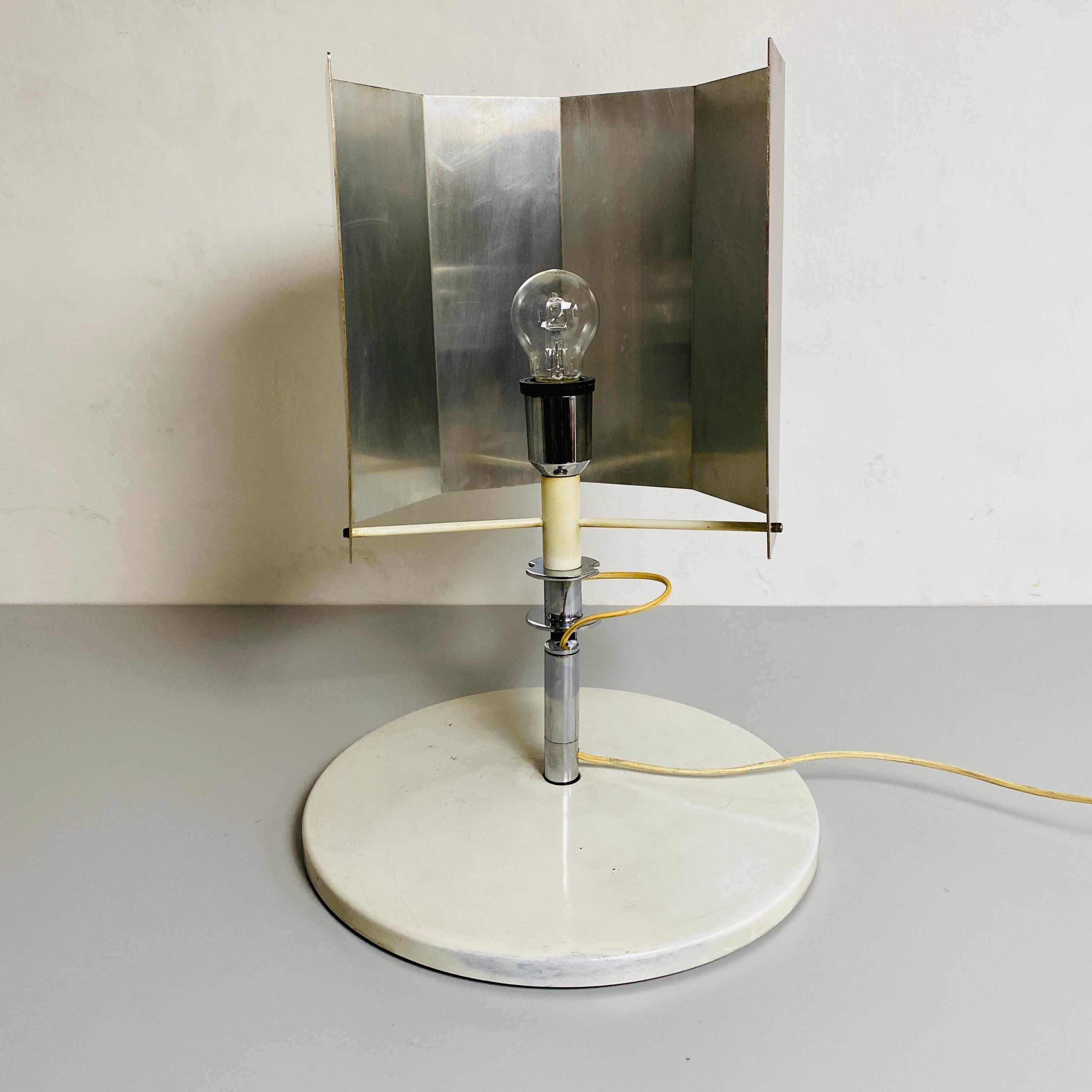 Italian Bauhaus Metal Table Lamp by Carl Jacob Jucker for Imago DP, 1960s For Sale 1