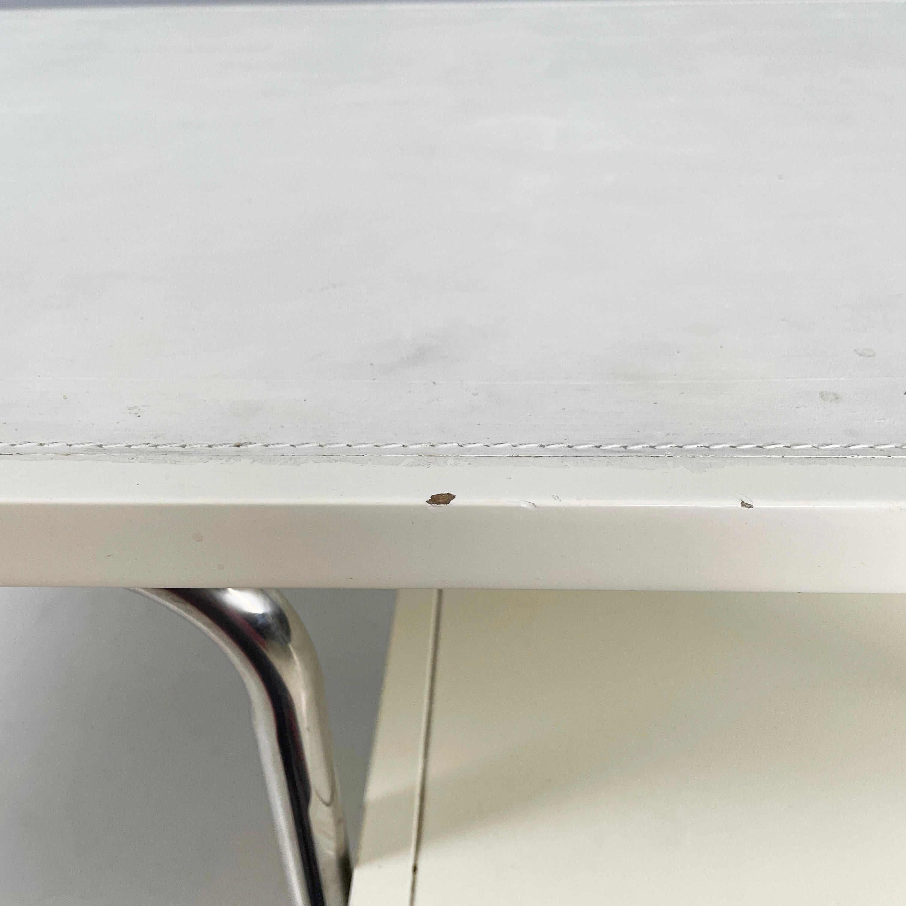 Italian Bauhaus White Desk Comacina by Piero Bottoni for Zanotta, 1980s For Sale 5