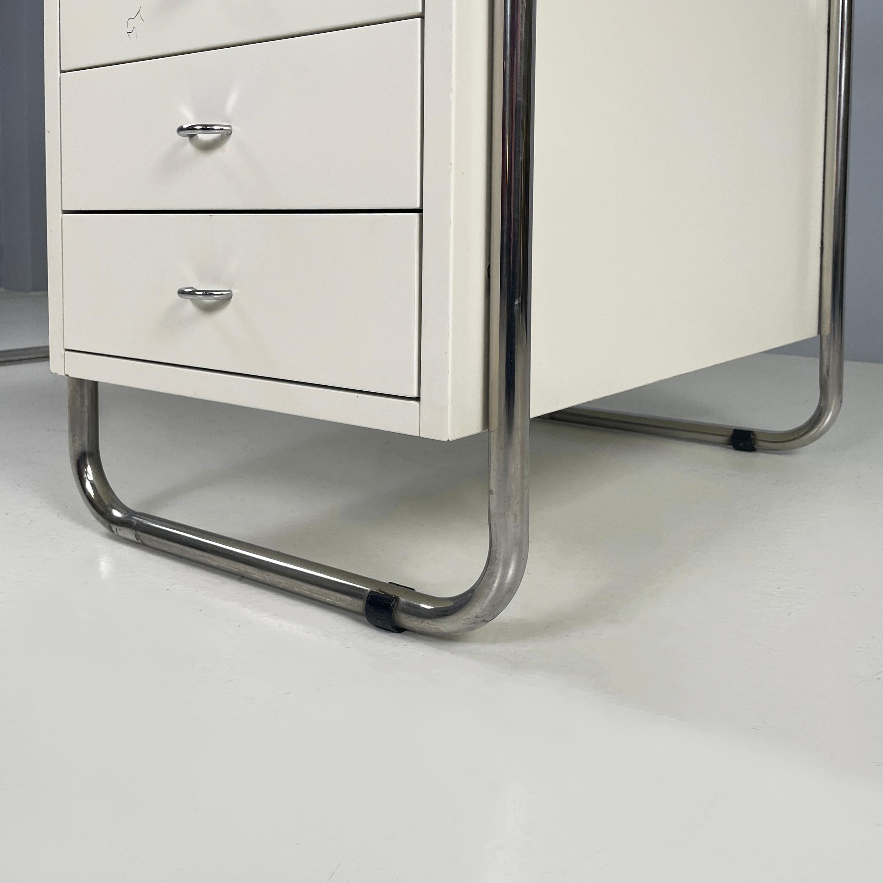 Italian Bauhaus White Desk Comacina by Piero Bottoni for Zanotta, 1980s For Sale 13