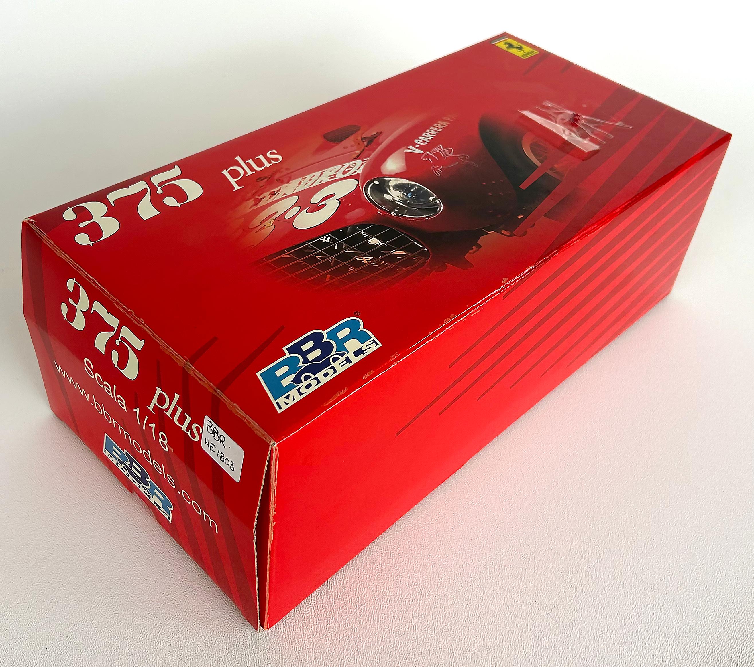 Italian BBR 1954 Ferrari 375 Plus Car Model, From Edition of 30, New in Box en vente 1