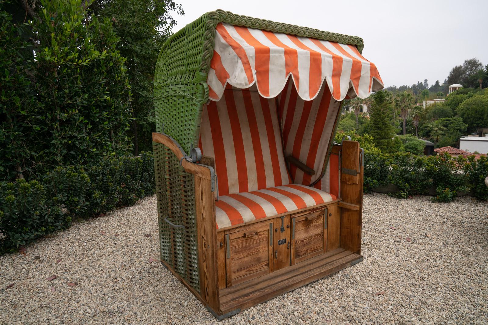 Italian Beach Cabana, circa 1920 In Distressed Condition In Beverly Hills, CA