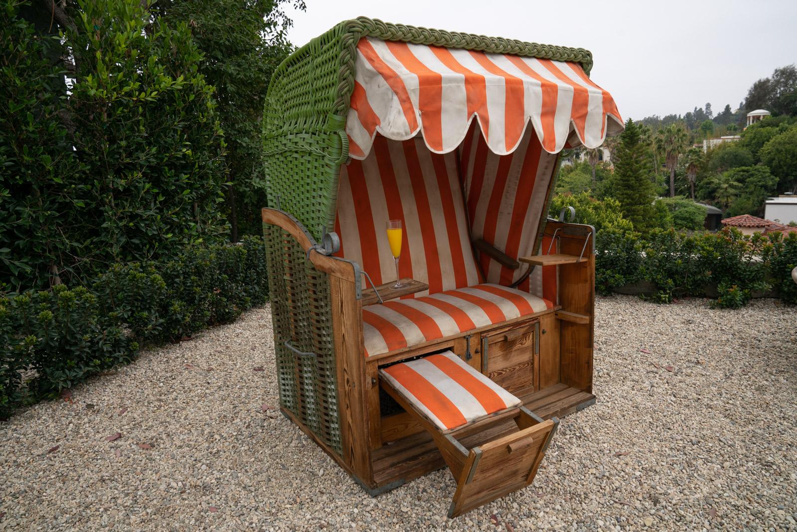 Fabric Italian Beach Cabana, circa 1920