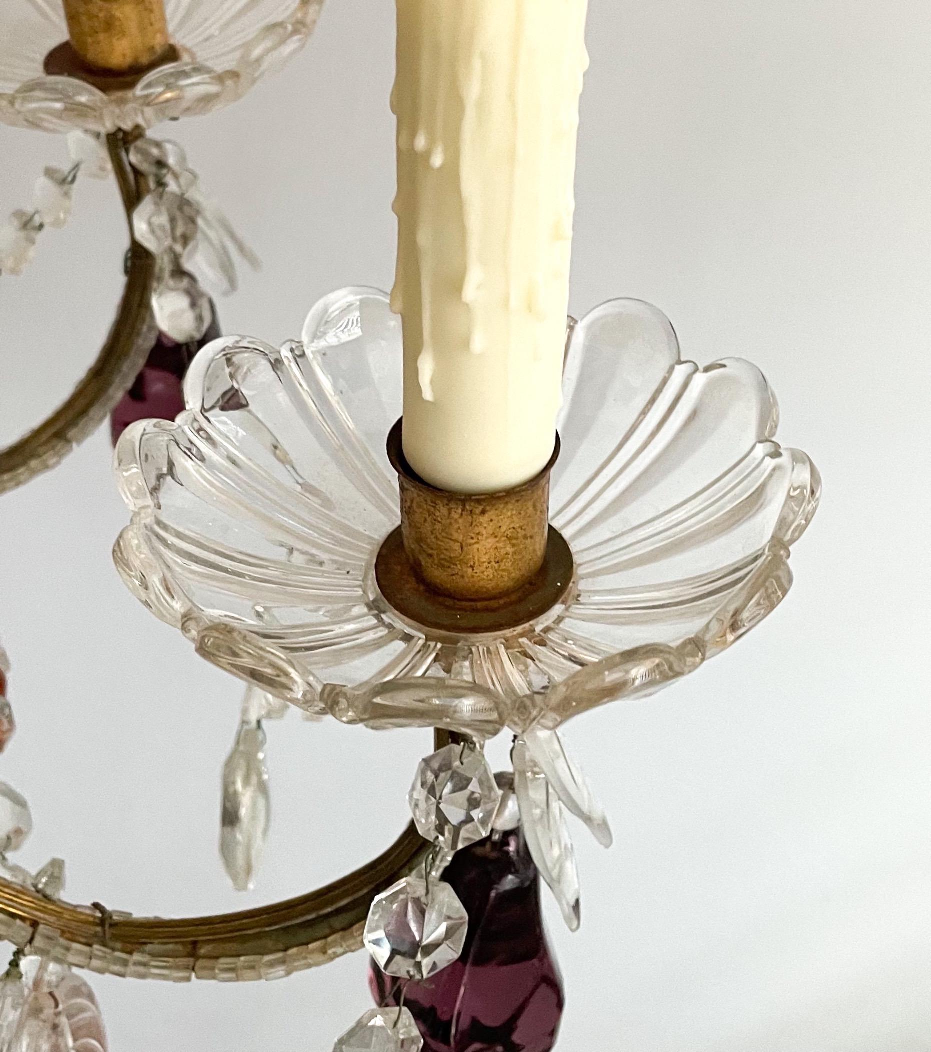 Lustre italien en perles avec fruits en verre de Murano en vente 4