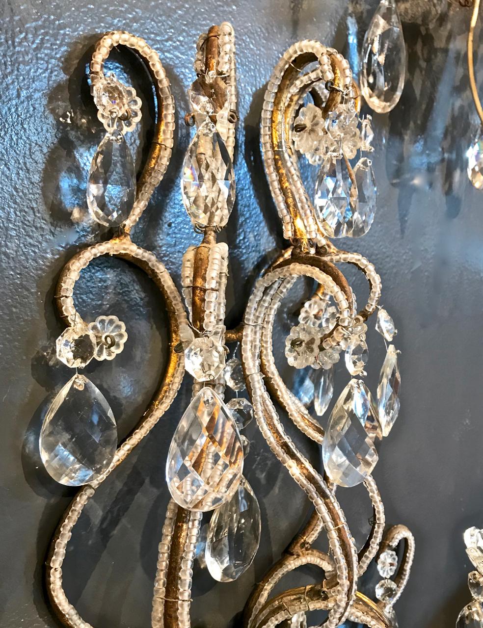 Italienischer Perlen-Wandleuchter (20. Jahrhundert) im Angebot