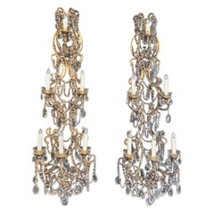 Italian Beaded Sconces, circa 1950